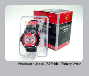 Manchester United pophalo el flashing watch