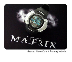 Warner Brothers movie Matrix NeonSpark EL
                  flashing watch