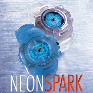 NeonSpark EL flashing watch