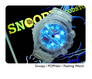 Snoopy POPHalo EL flashing watch